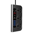 چند راهی 3 خانه ارلدام ES-SC02 با کابل 1.8 متری + شارژر USB