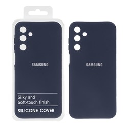 قاب نیو سیلیکون محافظ لنزدار RFF مدل Samsung Galaxy A15 - سرمه ای تیره (پک دار)