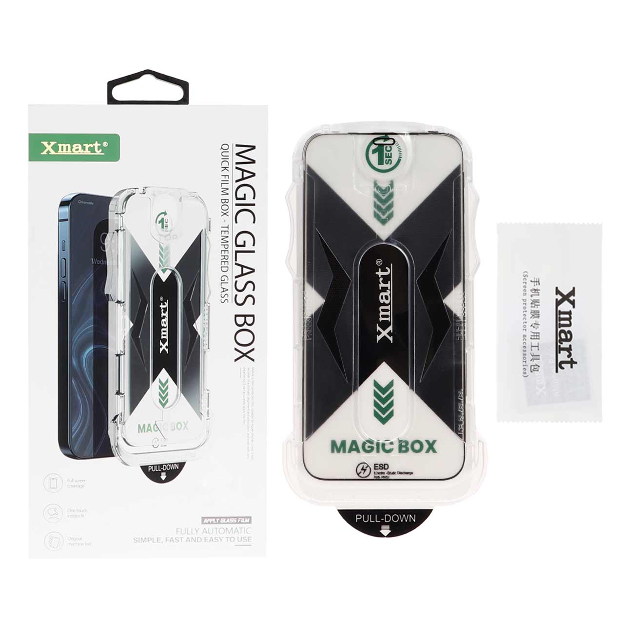 محافظ صفحه نمایش شیشه ای اورجینال XMART - Magic Glass Box مدل Iphone 12 / 12 Pro (پک دار)