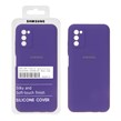 قاب سیلیکونی پاک کنی اورجینال درجه یک Samsung Galaxy A03s / A02s - بنفش (پک دار)