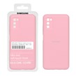قاب سیلیکونی پاک کنی اورجینال درجه یک Samsung Galaxy A03s / A02s - صورتی (پک دار)