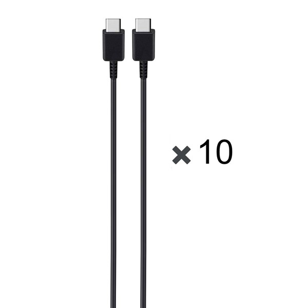 پک 10 عددی کابل شارژ SAMSUNG Type-C to Type-C مدل S23 HI Plus PD - مشکی - DST (گارانتی شش ماهه)