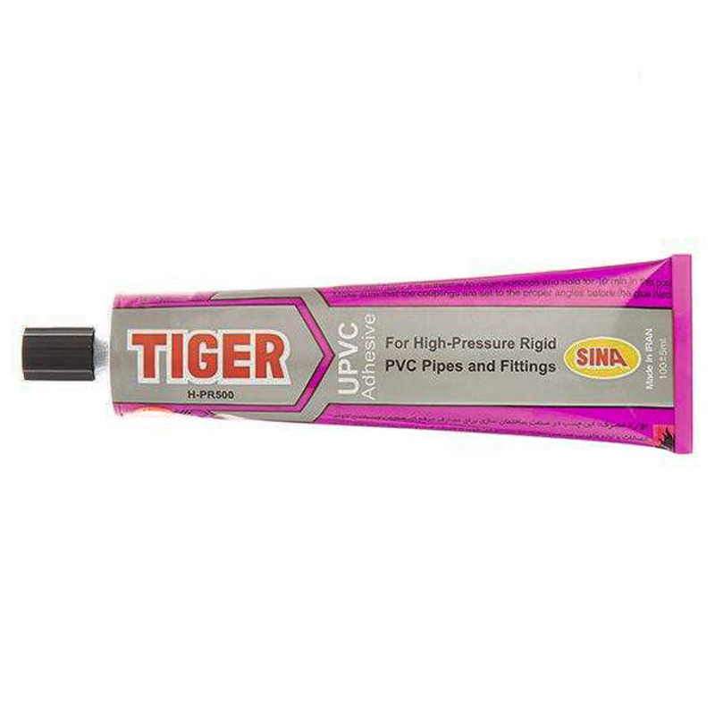 چسب پی وی سی سینا Tiger H-PR500 حجم 100 گرم