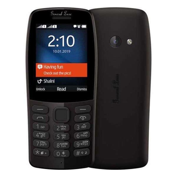 گوشی موبایل General Luxe مدل Classic 210 دو سیم کارت - مشکی