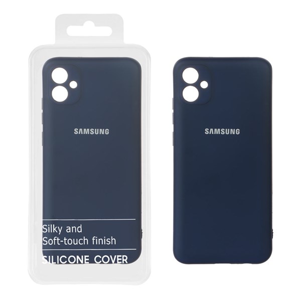 قاب نیو سیلیکون محافظ لنزدار RFF مدل Samsung Galaxy A04e / M04 / F04 - سرمه ای (پک دار)