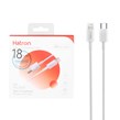 کابل شارژ فست Hatron Type-C To Lightning مدل HC365i - سفید  (دارای گواهینامه MFI اپل)