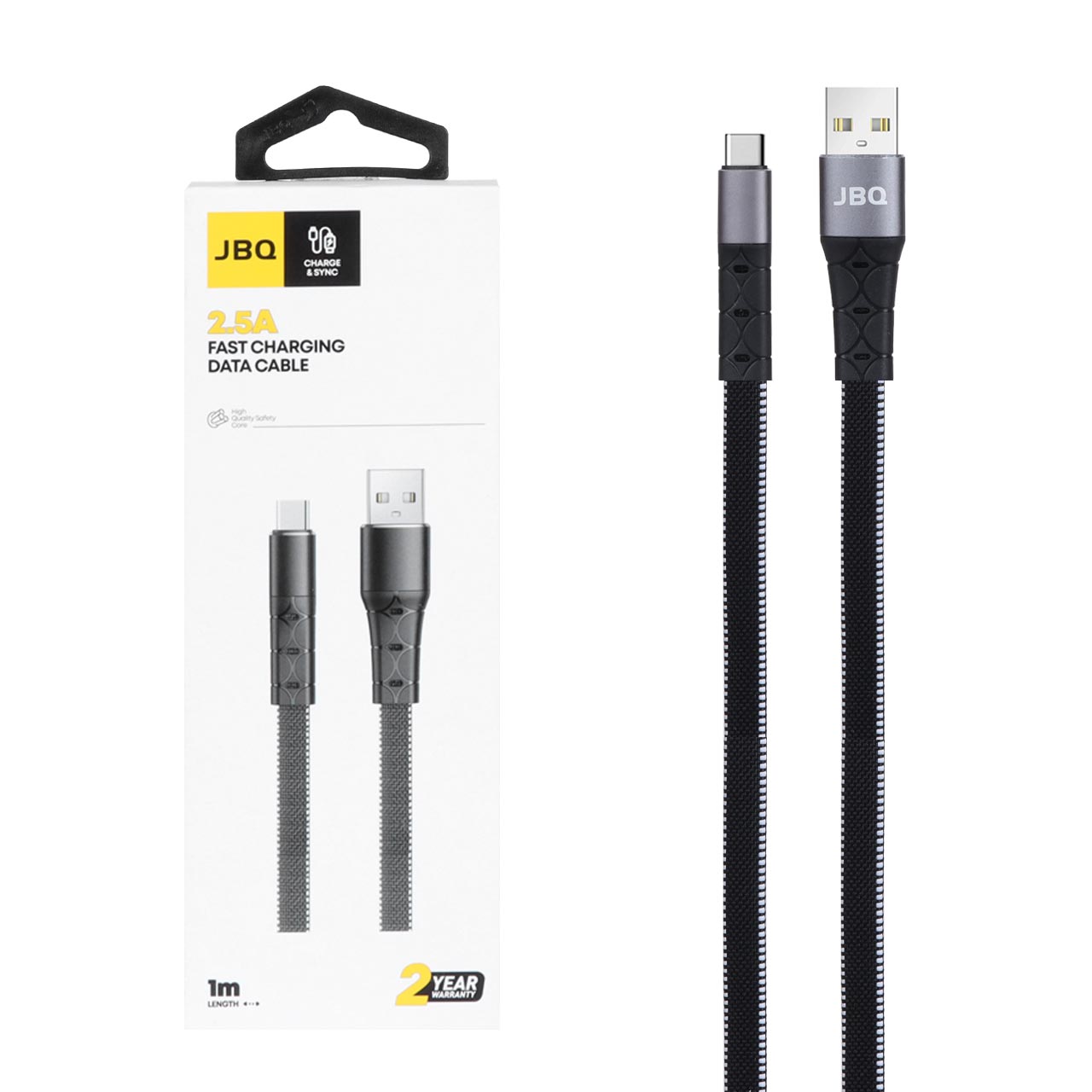 کابل شارژ فست JBQ Type-C مدل CA-620 - مشکی (گارانتی یکساله رصاصی)