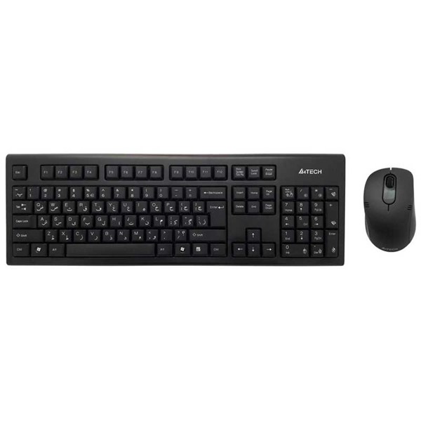کیبورد و موس بی سیم ای فورتک KM-7100N