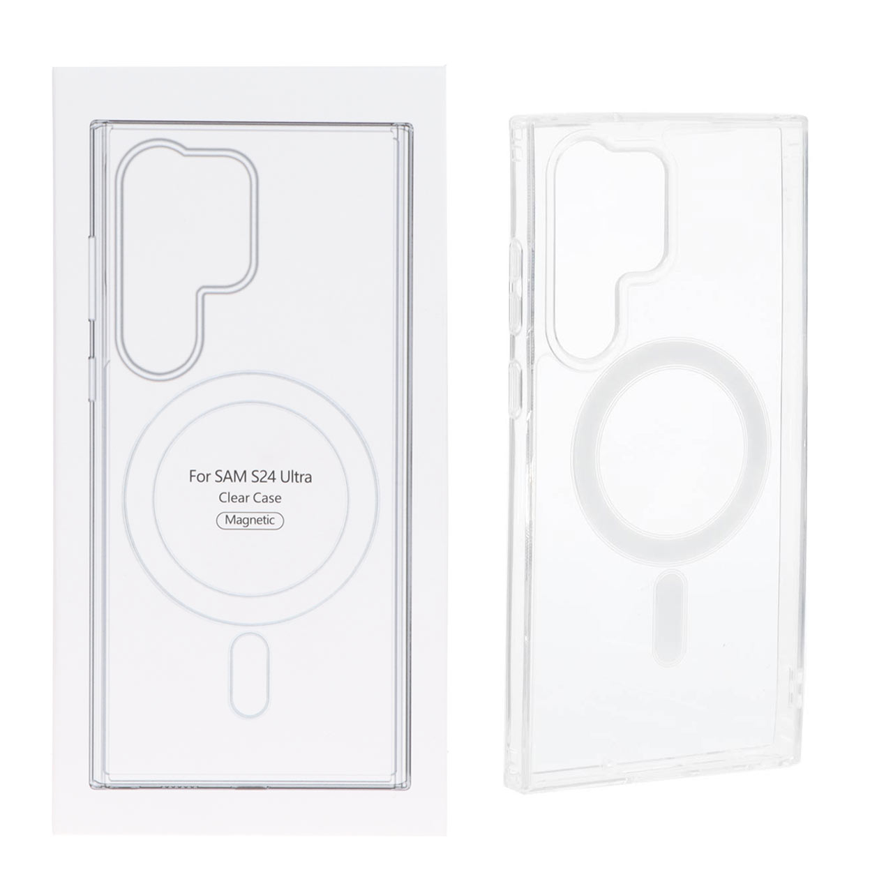 قاب شفاف Samsung Galaxy S24 Ultra با قابلیت شارژ MagSafe (پک دار)