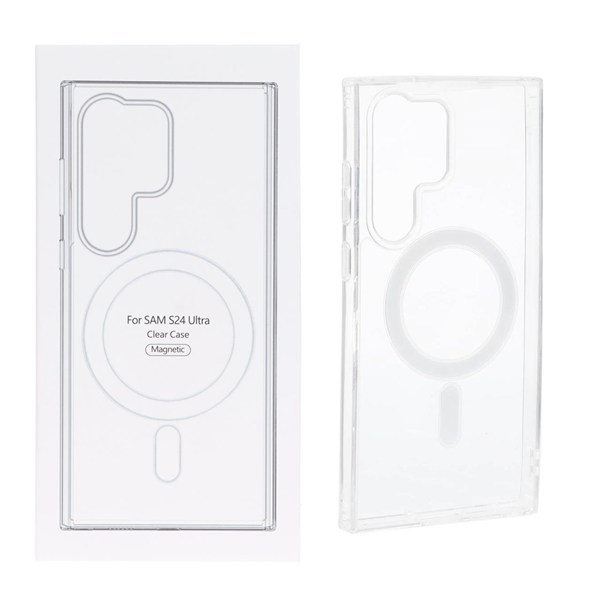 قاب شفاف Samsung Galaxy S24 Ultra با قابلیت شارژ MagSafe (پک دار)