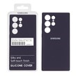 قاب سیلیکونی پاک کنی اورجینال درجه یک Samsung Galaxy S23 Ultra - بادمجانی (پک دار)