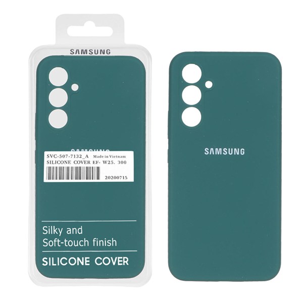 قاب سیلیکونی پاک کنی اورجینال درجه یک Samsung Galaxy A54 - سبز تیره (پک دار)