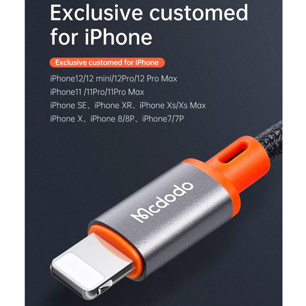 کابل تبدیل Lightning به AUX مک دودو CA-0780 طول 1.2 متر