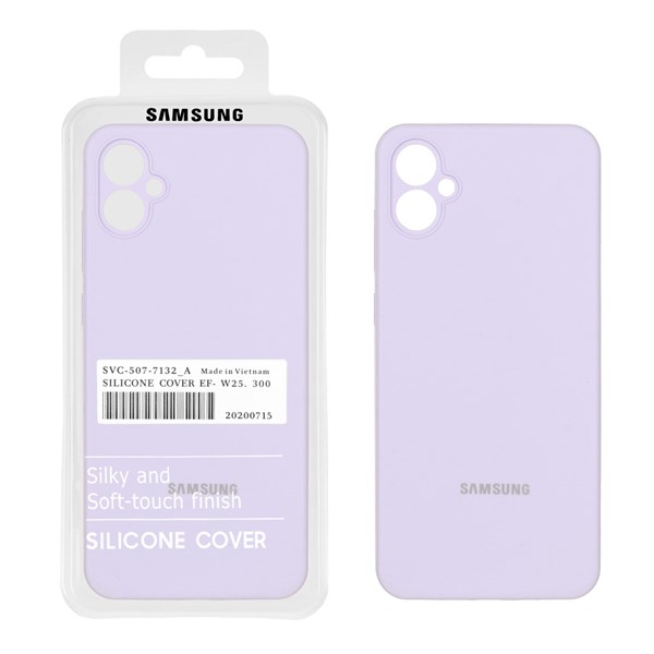 قاب سیلیکونی پاک کنی اورجینال درجه یک Samsung Galaxy A05 - یاسی (پک دار)
