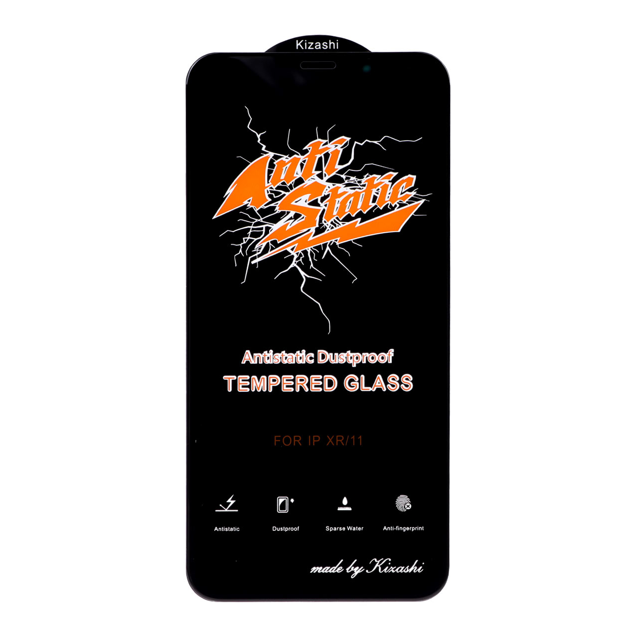 محافظ صفحه نمایش شیشه ای Iphone 11 / XR - Full Cover Anti Static Kizashi (بدون پک) - مشکی