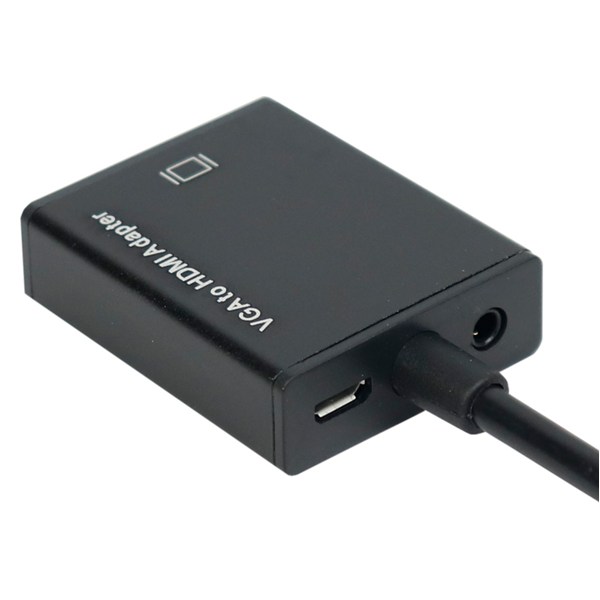 تبدیل VGA به Adapter 5138 HDMI + کابل صدا و کابل Micro USB