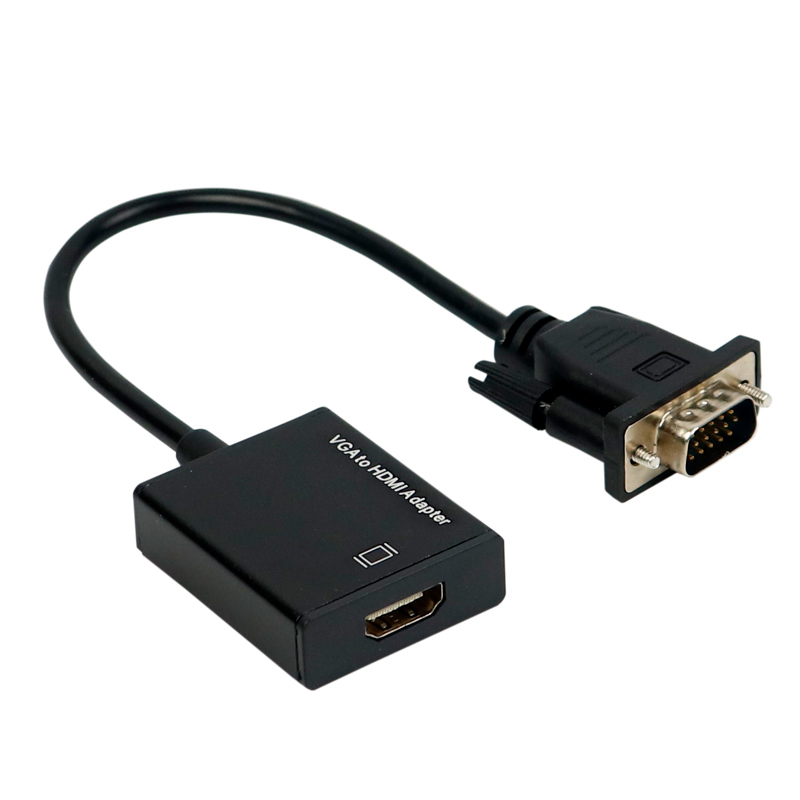 تبدیل VGA به Adapter 5138 HDMI + کابل صدا و کابل Micro USB