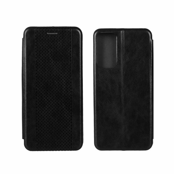کیف چرمی موبایل مغناطیسی حصیری Xiaomi Mi 12 / Mi 12X - مشکی