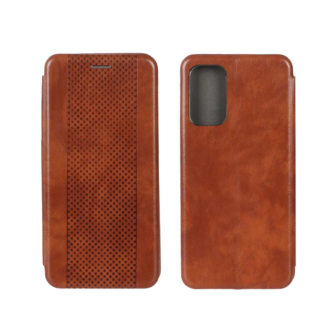 کیف چرمی موبایل مغناطیسی حصیری Samsung Galaxy M52 - عسلی
