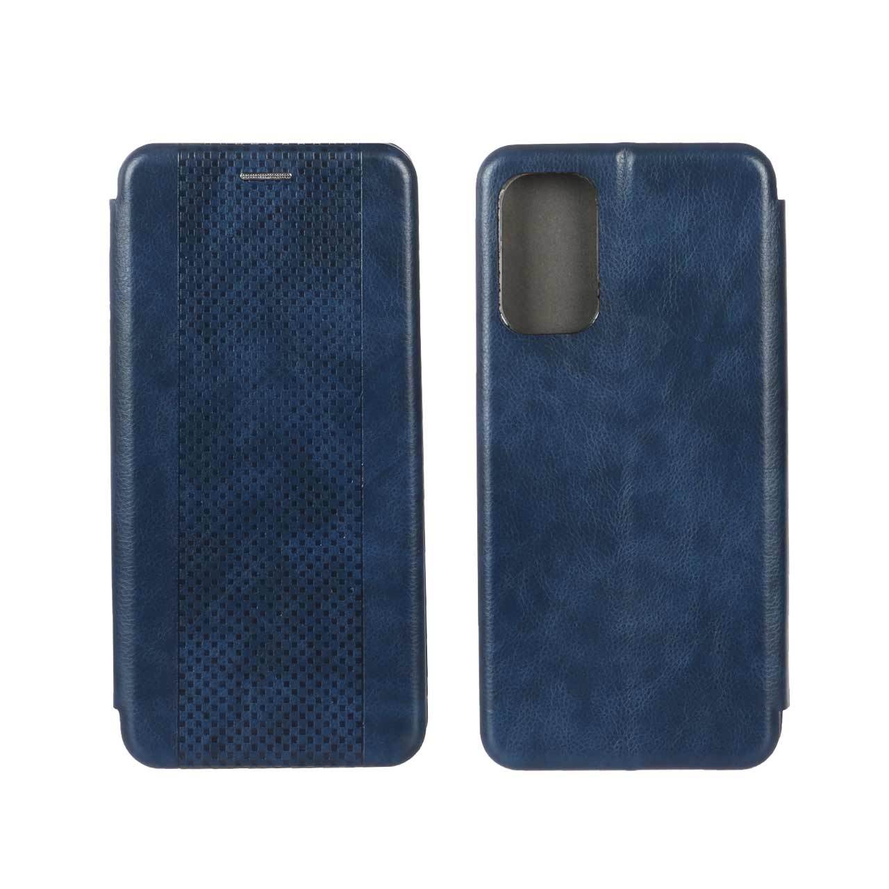 کیف چرمی موبایل مغناطیسی حصیری Samsung Galaxy M52 - سرمه ای