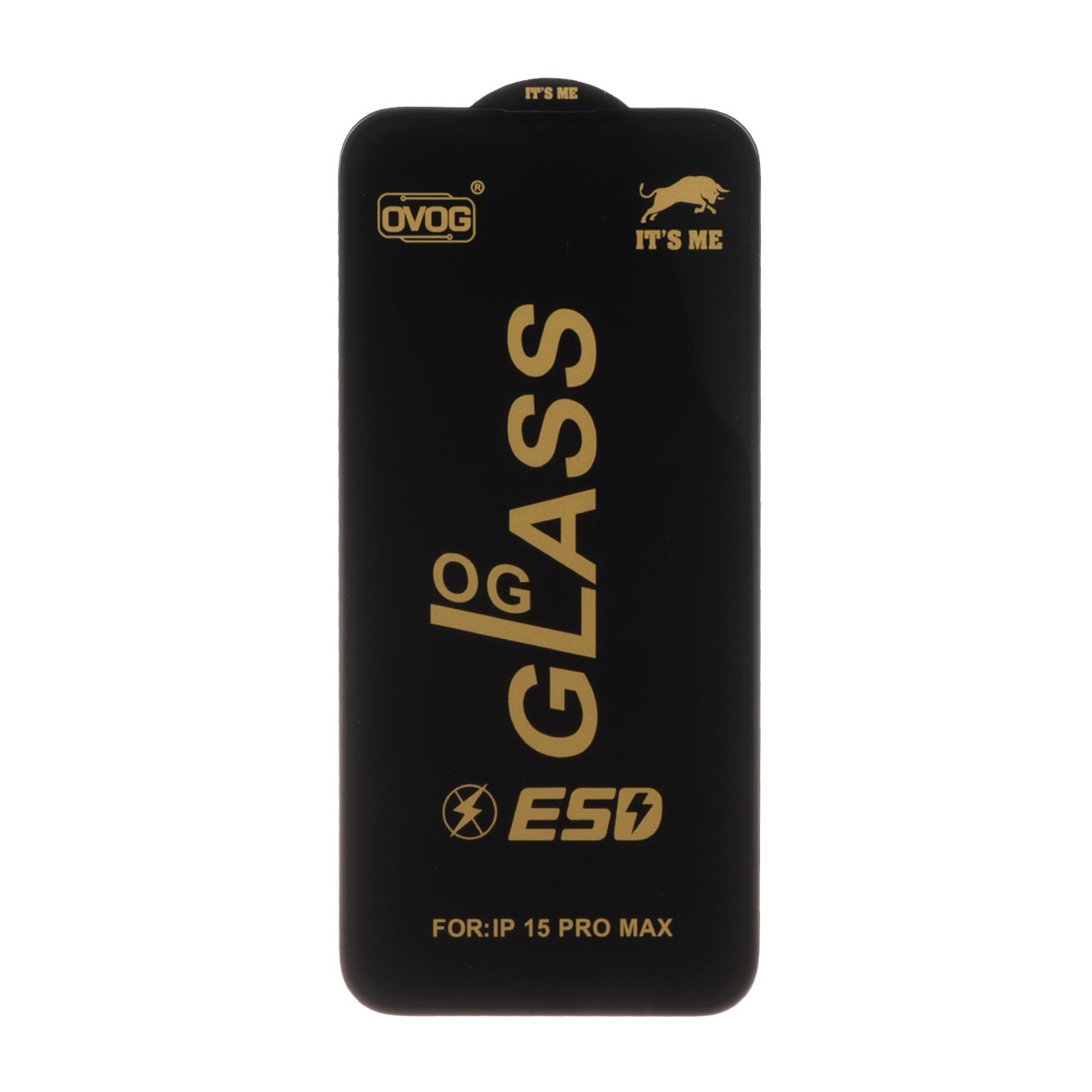 محافظ صفحه نمایش شیشه ای درجه یک Iphone 15 Pro Max  - Full Cover OG - ESD OVOG