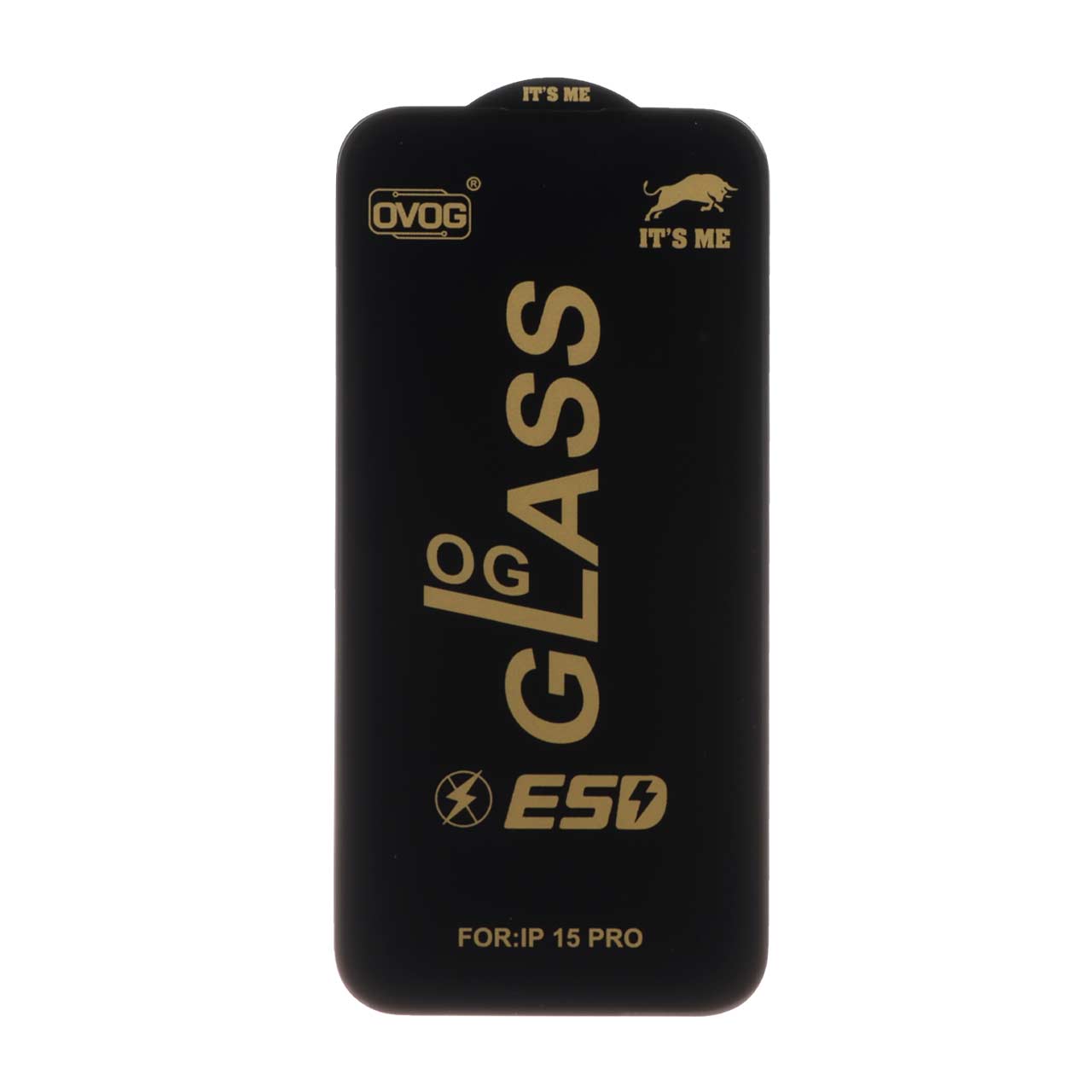 محافظ صفحه نمایش شیشه ای درجه یک Iphone 15 Pro  - Full Cover OG - ESD OVOG