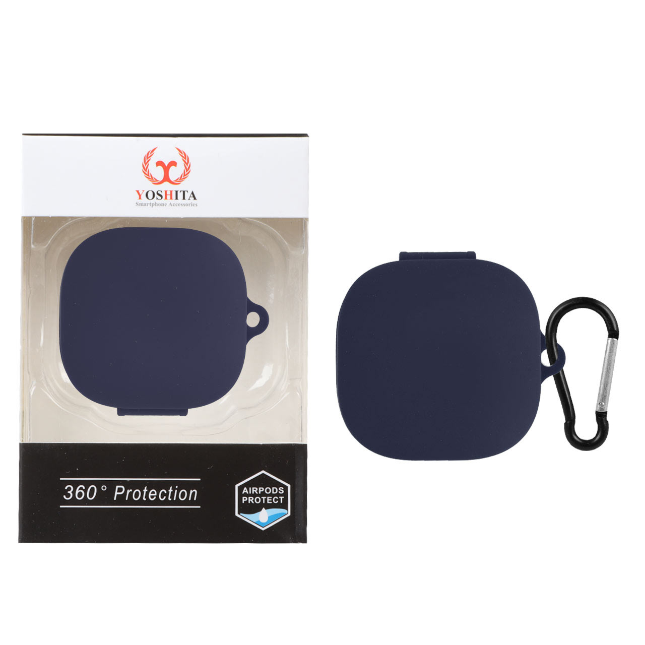 کاور ایرفون سیلیکونی Yoshita مدل QCY T13 - سرمه ای (پک دار)