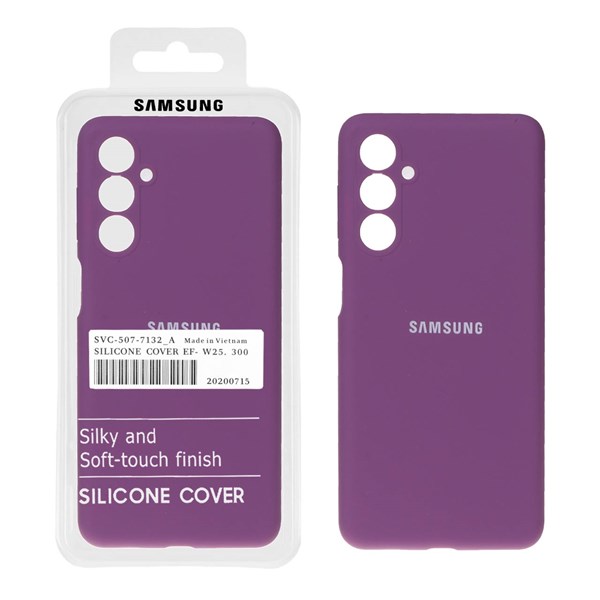 قاب سیلیکونی پاک کنی اورجینال درجه یک Samsung Galaxy M54 / F54 - ارغوانی (پک دار)