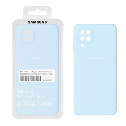 قاب سیلیکونی پاک کنی اورجینال درجه یک Samsung Galaxy A12 / M12 / F12 - آبی آسمانی (پک دار)