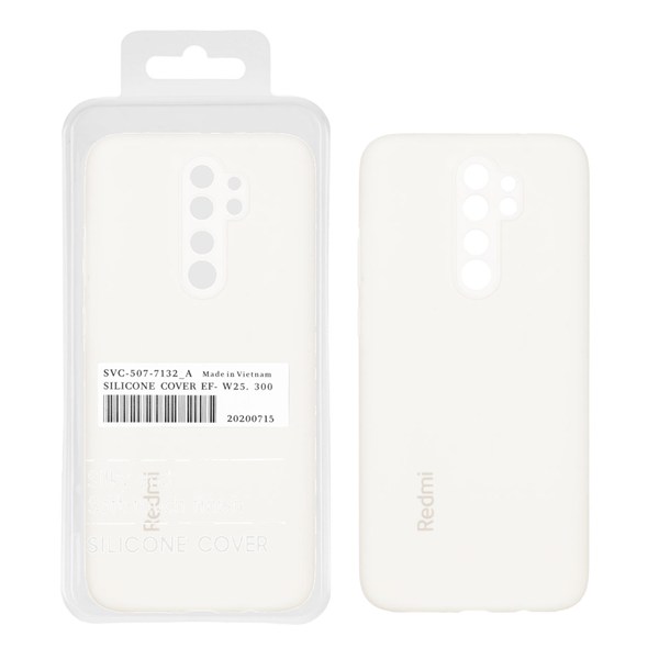 قاب سیلیکونی پاک کنی اورجینال درجه یک Xiaomi Redmi Note 8 Pro - سفید (پک دار)
