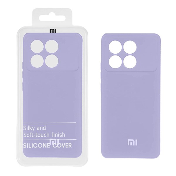 قاب نیو سیلیکون محافظ لنزدار RFF مدل Xiaomi Poco X6 Pro 5G - یاسی (پک دار)