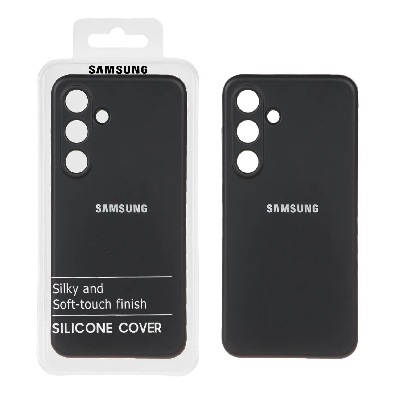 قاب نیو سیلیکون محافظ لنزدار RFF مدل Samsung Galaxy S24 - مشکی (پک دار)