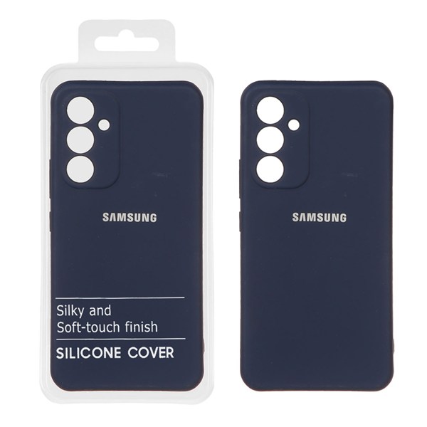قاب نیو سیلیکون محافظ لنزدار RFF مدل Samsung Galaxy A54 - سرمه ای (پک دار)