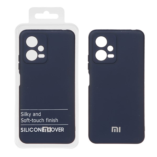 قاب نیو سیلیکون محافظ لنزدار RFF مدل Xiaomi Redmi Note 12 5G / Poco X5 - سرمه ای (پک دار)