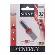 فلش مموری X-ENERGY USB2.0 مدل Shiny ظرفیت 32GB - قرمز (گارانتی مادام العمر IPM)