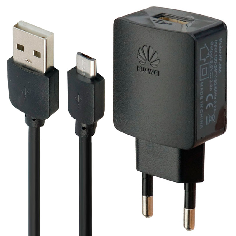 شارژر دیواری Huawei HF-088 2A + کابل میکرو یو اس بی