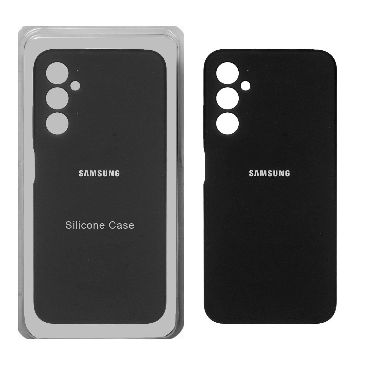 قاب سیلیکونی پاک کنی محافظ لنزدار اورجینال Samsung Galaxy A05s - مشکی (پک اصلی)