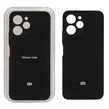 قاب سیلیکونی پاک کنی محافظ لنزدار اورجینال Xiaomi Redmi 12 / Poco M6 Pro 5G - مشکی (پک اصلی)