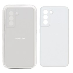 قاب سیلیکونی پاک کنی محافظ لنزدار اورجینال Samsung Galaxy S21 FE - سفید (پک اصلی)