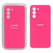 قاب سیلیکونی پاک کنی محافظ لنزدار اورجینال Samsung Galaxy S21 FE - صورتی فانتزی (پک اصلی)