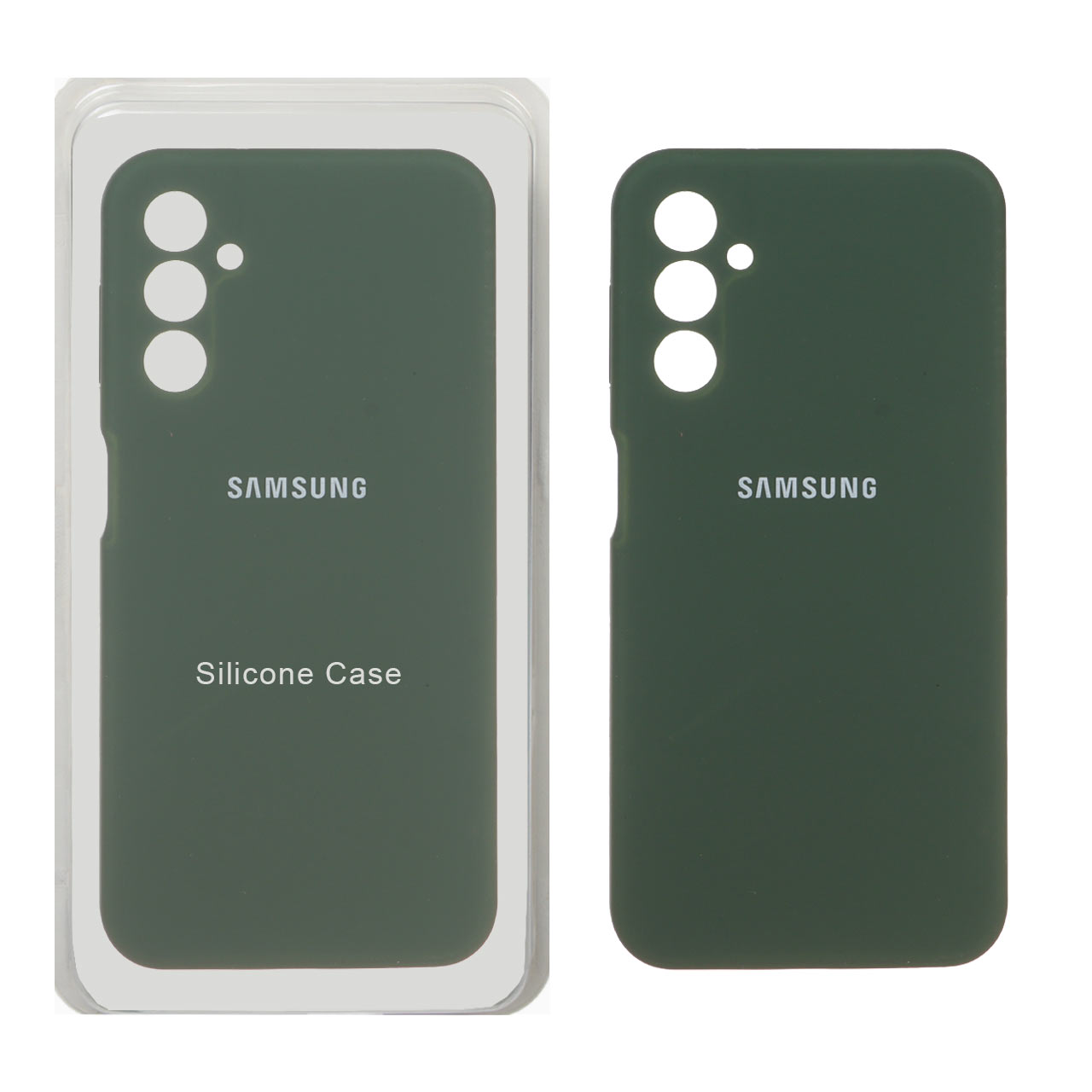 قاب سیلیکونی پاک کنی محافظ لنزدار اورجینال Samsung Galaxy A14 - سبز (پک اصلی)