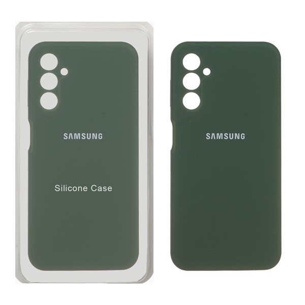 قاب سیلیکونی پاک کنی محافظ لنزدار اورجینال Samsung Galaxy A14 - سبز (پک اصلی)