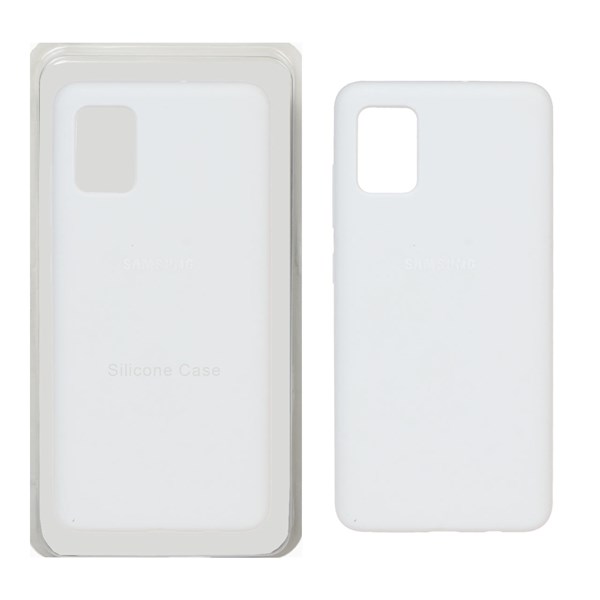 قاب سیلیکونی پاک کنی اورجینال Samsung Galaxy A51 / M40s - سفید (پک اصلی)