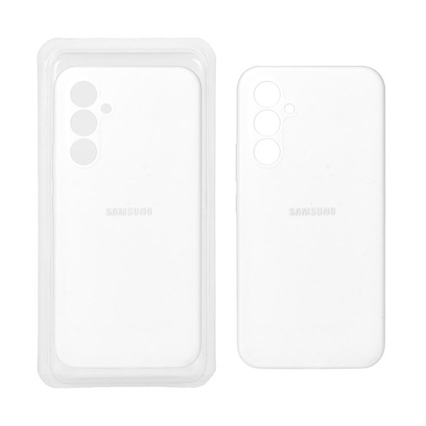 قاب سیلیکونی پاک کنی محافظ لنزدار اورجینال Samsung Galaxy A54 - سفید (پک اصلی)