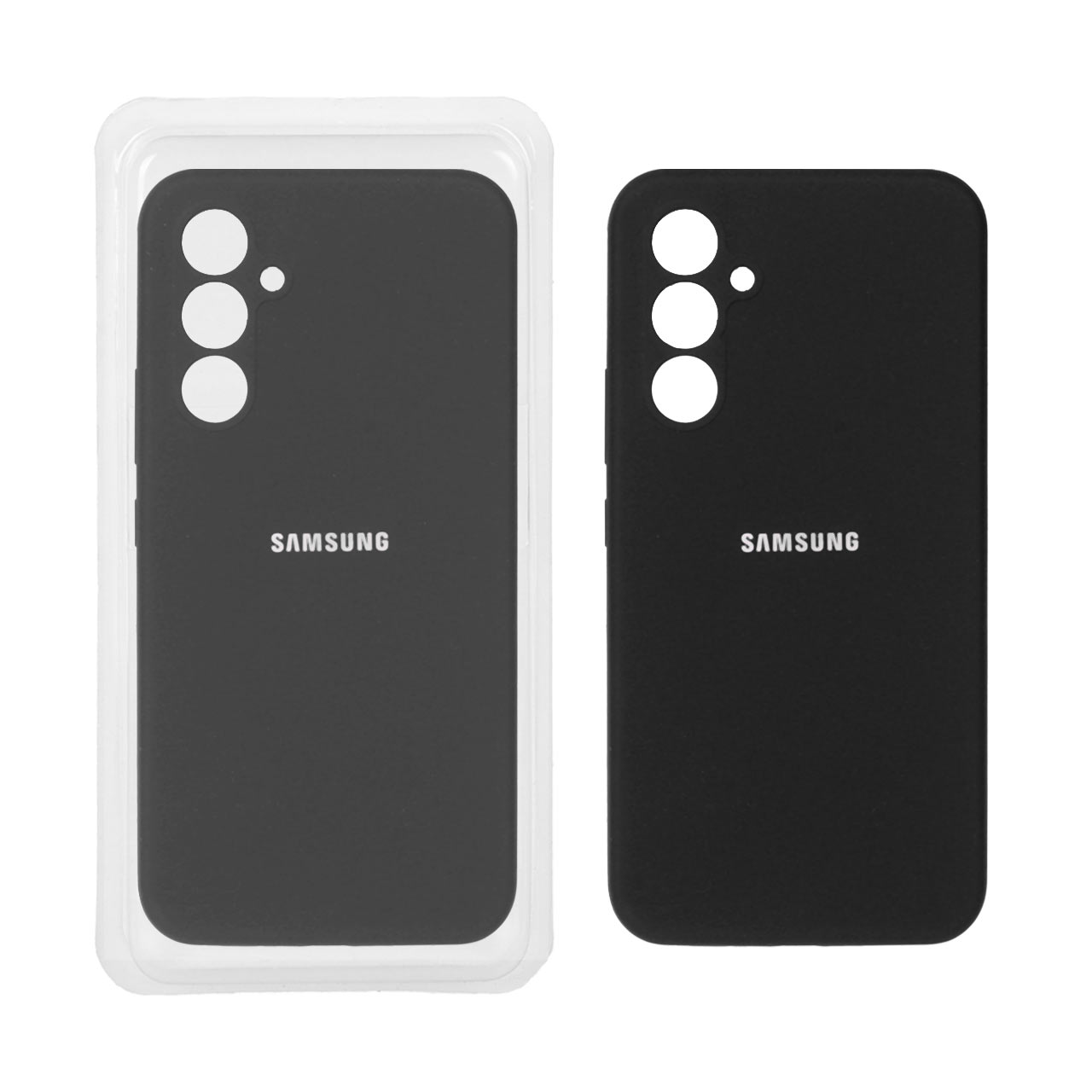 قاب سیلیکونی پاک کنی محافظ لنزدار اورجینال Samsung Galaxy A54 - مشکی (پک اصلی)