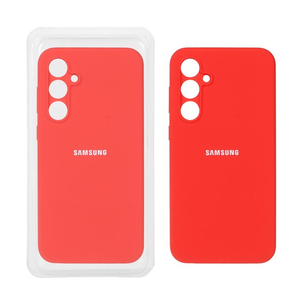قاب سیلیکونی پاک کنی محافظ لنزدار اورجینال Samsung Galaxy S23 FE - قرمز (پک اصلی)