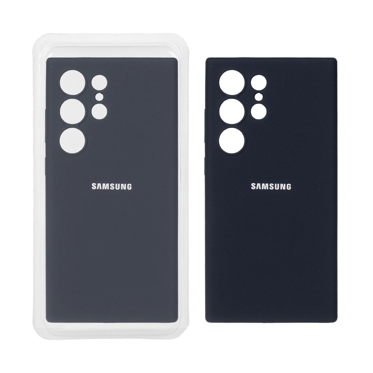 قاب سیلیکونی پاک کنی محافظ لنزدار اورجینال Samsung Galaxy S24 Ultra - مشکی (پک اصلی)