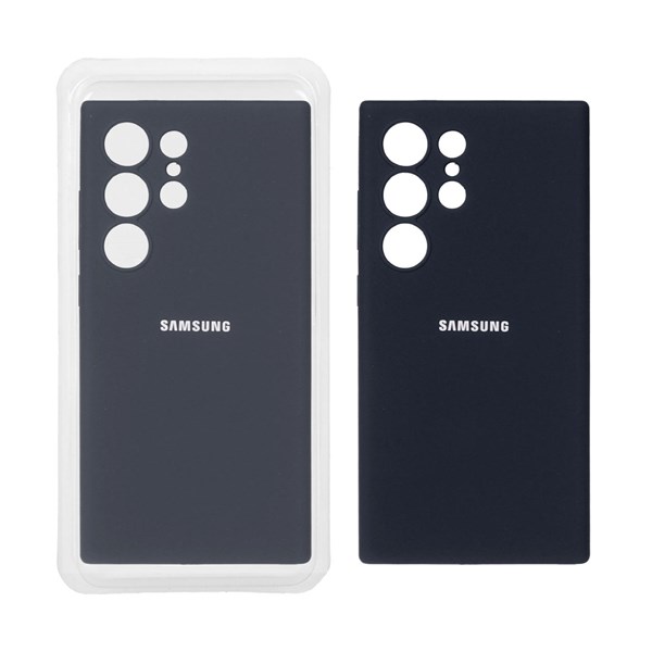 قاب سیلیکونی پاک کنی محافظ لنزدار اورجینال Samsung Galaxy S24 Ultra - مشکی (پک اصلی)