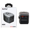 تبدیل برق 3 به 3 NITU مدل NT-A6 - مشکی (گارانتی 18 ماه تعویض نیکان همراه)