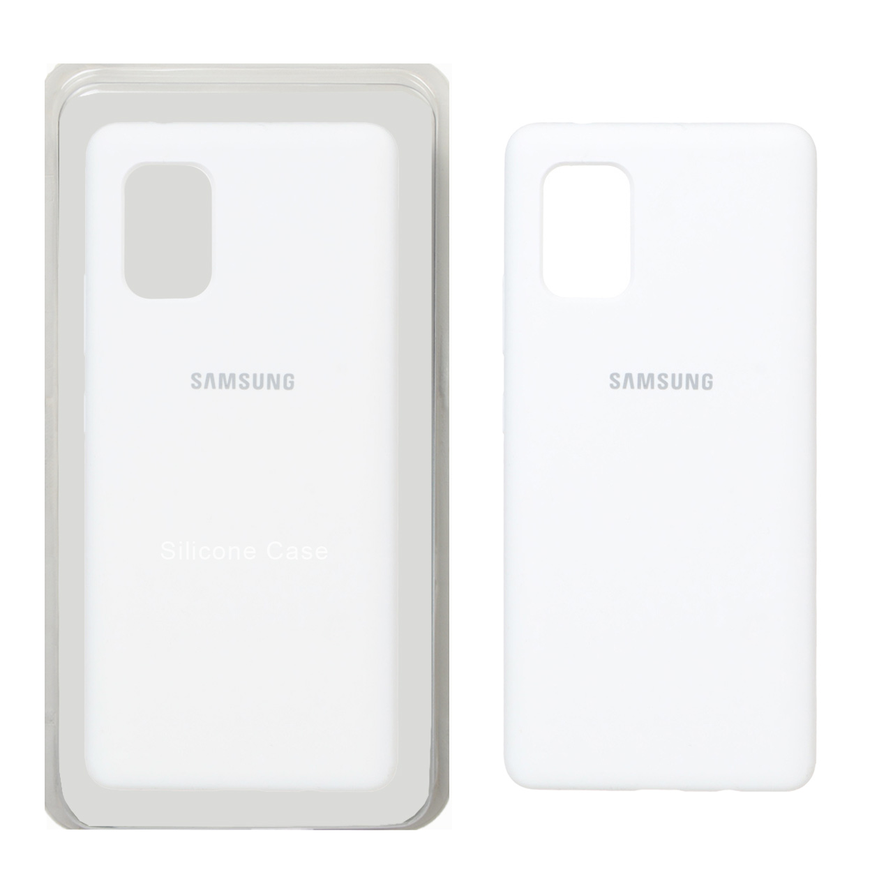 قاب سیلیکونی پاک کنی اورجینال Samsung Galaxy A71 - سفید (پک اصلی)